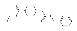 chloromethyl 4-[2-(benzyloxy)-2-oxoethyl]piperidine-1-carboxylate结构式
