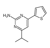4-isopropyl-6-thiophen-2-yl-pyrimidin-2-ylamine Structure
