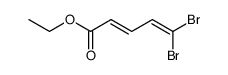 ethyl (E)-5,5-dibromo-2,4-pentadienoate Structure