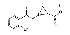 methyl 1-[2-(2-bromophenyl)-2-iodoethyl]aziridine-2-carboxylate Structure