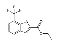 ethyl 7-(trifluoromethyl)benzo[b]thiophene-2-carboxylate结构式