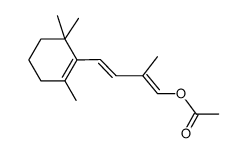 1ξ-acetoxy-2-methyl-4t-(2,6,6-trimethyl-cyclohex-1-enyl)-buta-1,3-diene Structure