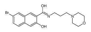 7-bromo-3-hydroxy-N-(3-morpholin-4-ylpropyl)naphthalene-2-carboxamide Structure