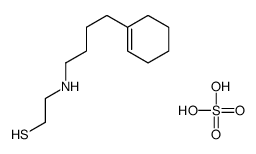 2-[4-(cyclohexen-1-yl)butylamino]ethanethiol,sulfuric acid结构式