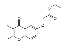 ethyl 2-(2,3-dimethyl-4-oxochromen-6-yl)oxyacetate Structure