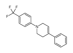 4-phenyl-1-[4-(trifluoromethyl)phenyl]-3,6-dihydro-2H-pyridine结构式