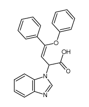 2-benzimidazolyl-4-phenoxy-4-phenyl-3-butenoic acid结构式