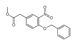 methyl 2-(3-nitro-4-phenylmethoxyphenyl)acetate Structure