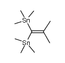 1,1-bis(trimethylstannyl)-2-methyl-1-propene结构式