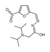 2-[di(propan-2-yl)amino]-N-[(E)-(5-nitrofuran-2-yl)methylideneamino]acetamide结构式