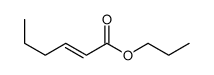 propyl (E)-hex-2-enoate结构式