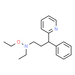 N,O-DIETHYL-N-(3-PHENYL-3-(PYRIDIN-2-YL)PROPYL)HYDROXYLAMINE结构式