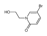 5-bromo-1-(2-hydroxyethyl)pyridin-2(1H)-one结构式