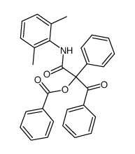 1-((2,6-dimethylphenyl)amino)-1,3-dioxo-2,3-diphenylpropan-2-yl benzoate结构式