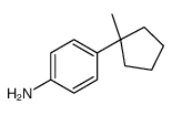 4-(1-methylcyclopentyl)aniline结构式