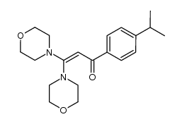 1-(4-isopropylphenyl)-3,3-dimorpholinoprop-2-en-1-one Structure