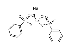 bis(N-sodiophenylsulfonylamino)selenium dichloride结构式