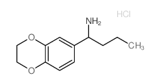 1-(2,3-Dihydro-benzo[1,4]dioxin-6-yl)-butylamine hydrochloride结构式