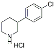 3-(4-CHLOROPHENYL) PIPERIDINE HYDROCHLORIDE Structure