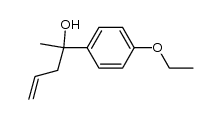 2-(4-ethoxyphenyl)pent-4-en-2-ol结构式