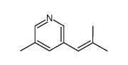 Pyridine, 3-methyl-5-(2-methyl-1-propenyl)- (9CI) Structure