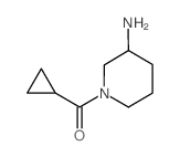 1-(环丙基羰基)哌啶-3-胺结构式