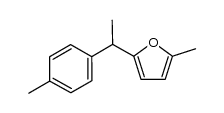 2-methyl-5-[1-(4-methylphenyl)ethyl]furan结构式