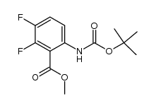 methyl 6-({[(1,1-dimethylethyl)oxy]carbonyl}amino)-2,3-difluorobenzoate Structure