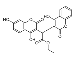 7-hydroxyethyl biscoumacetate Structure