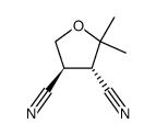 trans-2,2'-dimethyl-3,4-dicyanotetrahydrofuran Structure