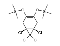 1,6,7,7-Tetrachlor-3,4-bis(trimethylsilyloxy)-cis-bicyclo[4.1.0]hept-3-en结构式