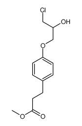 methyl 3-[4-(3-chloro-2-hydroxypropoxy)phenyl]propanoate结构式