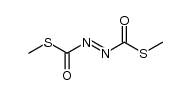 diazene-bis-carbothioic acid S,S'-dimethyl ester Structure