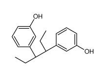 3,3'-dihydroxy-alpha,beta-diethyldiphenylethane structure