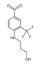 3-[4-nitro-2-(trifluoromethyl)anilino]propan-1-ol structure