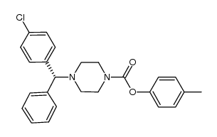 (R)-p-tolyl 4-((4-chlorophenyl)(phenyl)methyl)piperazine-1-carboxylate Structure