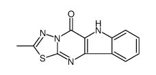 2-Methyl-1,3,4-thiadiazolo(3',2':1,2)pyrimido(5,4-b)indol-5(6H)-one Structure