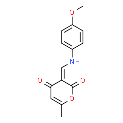 3-[(4-METHOXYANILINO)METHYLENE]-6-METHYL-2H-PYRAN-2,4(3H)-DIONE结构式