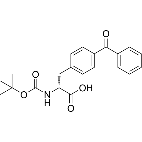 Boc-D-4-benzoylphenylalanine structure