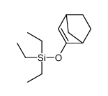 3-bicyclo[2.2.1]hept-2-enyloxy(triethyl)silane结构式