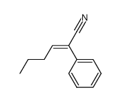 (E)-2-phenylhex-2-enenitrile结构式