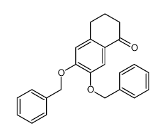 6,7-bis(phenylmethoxy)-3,4-dihydro-2H-naphthalen-1-one结构式