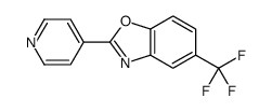 2-pyridin-4-yl-5-(trifluoromethyl)-1,3-benzoxazole Structure