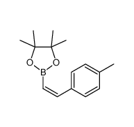 4,4,5,5-tetramethyl-2-[(Z)-2-(4-methylphenyl)ethenyl]-1,3,2-dioxaborolane Structure