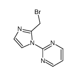 2-[2-(bromomethyl)imidazol-1-yl]pyrimidine Structure