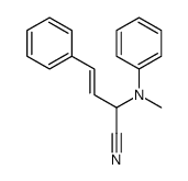 2-(N-methylanilino)-4-phenylbut-3-enenitrile结构式