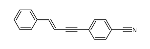 4-(4-cyanophenyl)-1-phenyl-1-buten-3-yne结构式