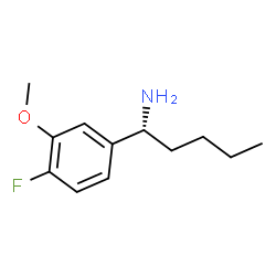 (1R)-1-(4-FLUORO-3-METHOXYPHENYL)PENTYLAMINE Structure