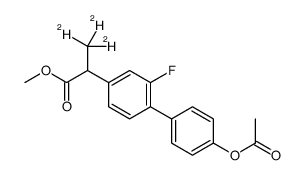 2-(4'-乙酰氧基-2-氟-联苯-4-基)丙酸-d3甲酯结构式
