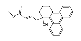 12-(3-carbomethoxy-2-propenyl)-12-hydroxy-9,10,11,12-tetrahydrotriphenylene Structure